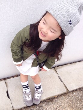 minoさん（キッズ・100cm）の冬コーディネート