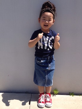 minoさん（キッズ・100cm）の夏コーディネート