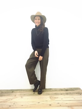 鳳山えりさん(レディース・165cm)の冬コーディネート