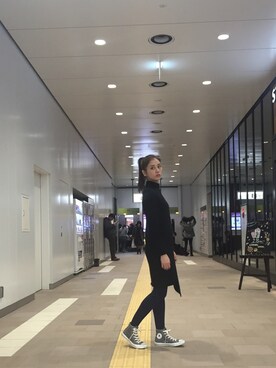 鳳山えりさん（レディース・165cm）の冬コーディネート