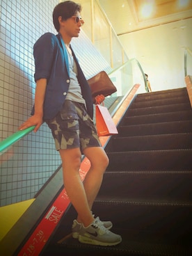 munehiroさん（メンズ・181cm）の夏コーディネート