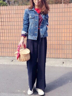 「CONVERSE（コンバース）のconverse（コンバース） ALL STAR OX（オールスターOX）（スニーカー）」を使った、Rikaさん（レディース・156cm）の春コーディネート