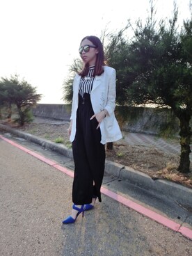 「VIRGOwearworks（ヴァルゴウェアワークス）のアイテム（つなぎ/オールインワン）」を使った、shuanさん（レディース・158cm）の夏コーディネート