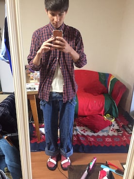 「Wrangler（ラングラー）のアイテム（オールインワン・サロペット）」を使った、ピポサルさん（メンズ・170cm）の夏コーディネート