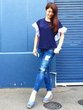 「Castaner（カスタニエール）のアイテム」を使った、miyacoさん（レディース・163cm）の夏コーディネート