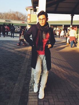 三浦洋揮さん（メンズ・175cm）の冬コーディネート