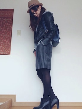 「IMAGE（イマージュ）のアイテム（ジャケット/アウター）」を使った、shimaさん（レディース・164cm）の冬コーディネート