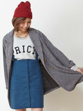 「RAY CASSIN（レイカズン）のアイテム（その他アウター）」を使った、たなおさん（レディース・160cm）の秋コーディネート