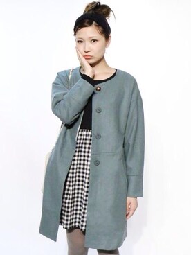「RAY CASSIN（レイカズン）のアイテム（その他アウター）」を使った、たなおさん（レディース・160cm）の秋コーディネート