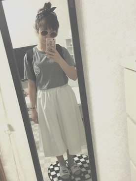 「ハワイで購入」｜Ｗさん（レディース・153cm）の夏コーディネート
