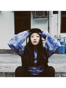「CLOT（クロット）のアイテム（帽子）」を使った、#Vanliさん（レディース・162cm）の冬コーディネート