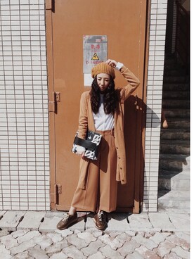 「MONKI」｜#Vanliさん（レディース・162cm）の冬コーディネート