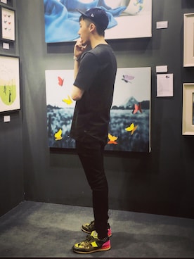「rag & bone（ラグアンドボーン）のアイテム（トップス）」を使った、Alexさん（メンズ・185cm）の春コーディネート