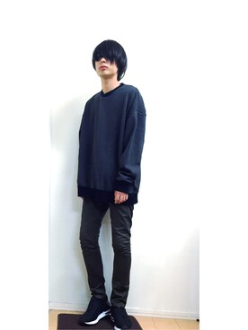 「DISCOVERED（ディスカバード）のアイテム（スウェット）」を使った、mizushimaさん（メンズ・174cm）の秋コーディネート