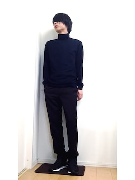 「Onitsuka Tiger × ANDREA POMPILIO（オニツカタイガーアンドレアポンピリオ）のアイテム」を使った、mizushimaさん（メンズ・174cm）の秋コーディネート