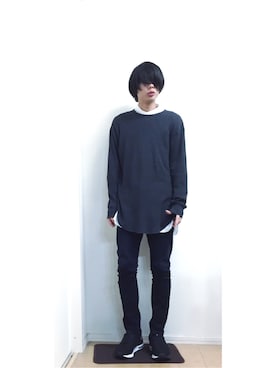 「Onitsuka Tiger × ANDREA POMPILIO（オニツカタイガーアンドレアポンピリオ）のアイテム」を使った、mizushimaさん（メンズ・174cm）の秋コーディネート