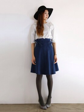 「je（ジェイイー）のアイテム」を使った、Sachiko Moriutiさん（レディース・168cm）の春コーディネート