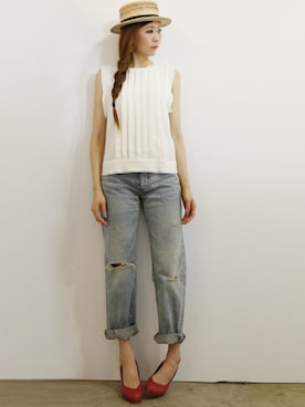 「BLAZE（ブレイズ）のアイテム」を使った、Sachiko Moriutiさん（レディース・168cm）の夏コーディネート