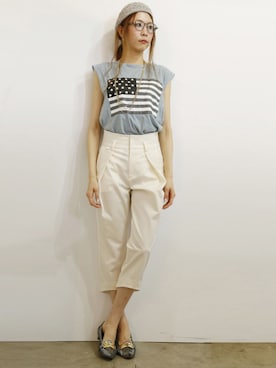 「BLAZE（ブレイズ）のアイテム」を使った、Sachiko Moriutiさん（レディース・168cm）の夏コーディネート