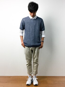 武井一輝さん（メンズ・172cm）の春コーディネート