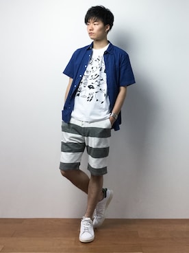 武井一輝さん(メンズ・172cm)の春コーディネート