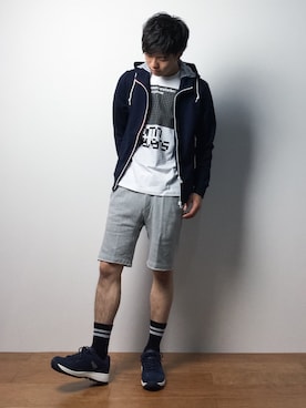 武井一輝さん(メンズ・172cm)の春コーディネート