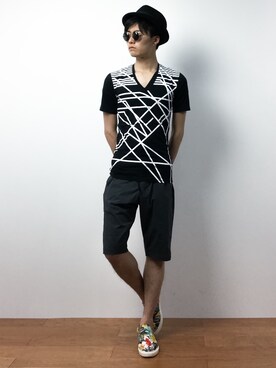 「THE TWELVE（ザ・トゥエルヴ）のアイテム」を使った、武井一輝さん（メンズ・172cm）の春コーディネート