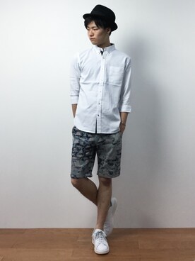 「Blue Standard （ブルースタンダード）のアイテム」を使った、武井一輝さん（メンズ・172cm）の春コーディネート