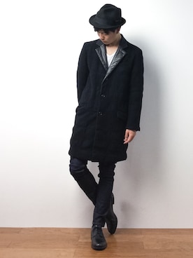 「JAMA RICO（ジャマリコ）のアイテム」を使った、武井一輝さん（メンズ・172cm）の春コーディネート