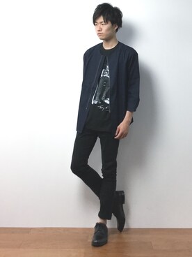 「Colour By  Numbers（カラーバイナンバーズ）のアイテム」を使った、武井一輝さん（メンズ・172cm）の夏コーディネート