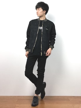 「MARK&LONA BLACK BOX（マークアンドロナ ブラックボックス）のアイテム（その他アウター）」を使った、武井一輝さん（メンズ・172cm）の夏コーディネート