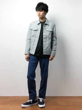 「FLASH REPORT（フラッシュリポート）のアイテム（ジャケット/アウター）」を使った、武井一輝さん（メンズ・172cm）の夏コーディネート