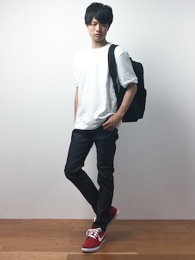 「arius（アリウス）のアイテム」を使った、武井一輝さん（メンズ・172cm）の夏コーディネート