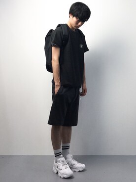 「Herschel Supply（ハーシェルサプライ）のアイテム」を使った、武井一輝さん（メンズ・172cm）の夏コーディネート