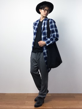 「爽やかコーデ」｜「アイテム（その他アウター）」を使った、武井一輝さん（メンズ・172cm）の夏コーディネート
