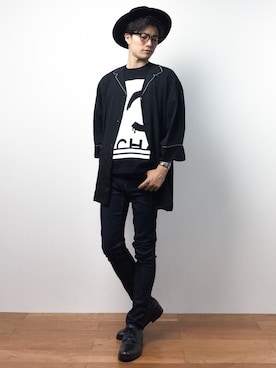 「BRTH BREATH（ ブレス）のアイテム」を使った、武井一輝さん（メンズ・172cm）の夏コーディネート