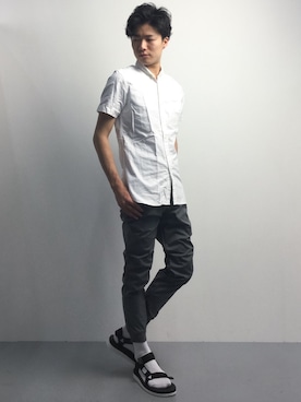 武井一輝さん(メンズ・172cm)の夏コーディネート