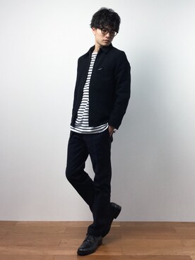 「SERENITY.STILLMOMENT（セレニティースティルモーメント）のアイテム（ジャケット/アウター）」を使った、武井一輝さん（メンズ・172cm）の夏コーディネート