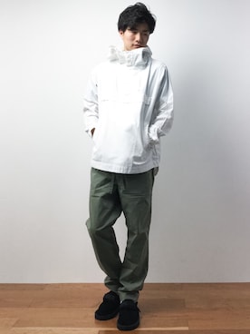 「AZUL by moussy（アズールバイマウジー）のアイテム（その他アウター）」を使った、武井一輝さん（メンズ・172cm）の夏コーディネート