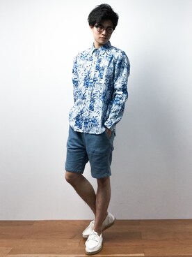 武井一輝さん（メンズ・172cm）の夏コーディネート