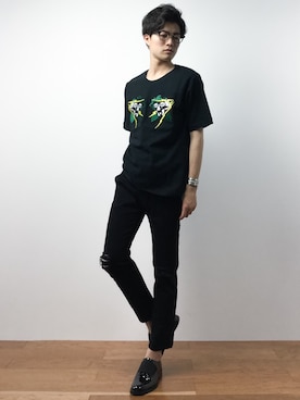 「DETAILS（ディテールズ）のアイテム（パンツ）」を使った、武井一輝さん（メンズ・172cm）の夏コーディネート