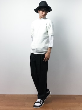 「Right-on（ライトオン）のアイテム（帽子）」を使った、武井一輝さん（メンズ・172cm）の夏コーディネート