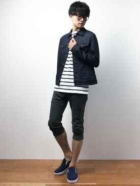 「MICHEL KLEIN HOMME   （ミッシェルクランオム）のアイテム（ジャケット/アウター）」を使った、武井一輝さん（メンズ・172cm）の夏コーディネート