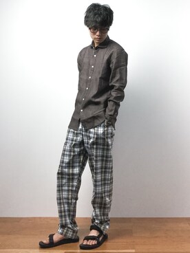 武井一輝さん(メンズ・172cm)の夏コーディネート