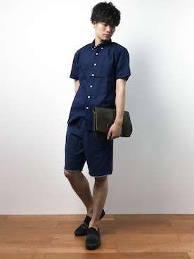 「PATRICK STEPHAN（パトリックステファン）のアイテム」を使った、武井一輝さん（メンズ・172cm）の夏コーディネート