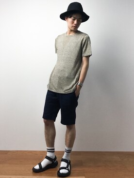 武井一輝さん（メンズ・172cm）の夏コーディネート