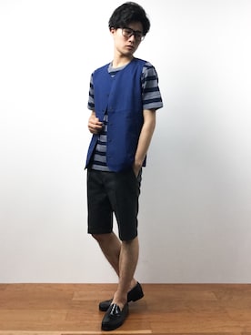 武井一輝さん(メンズ・172cm)の夏コーディネート