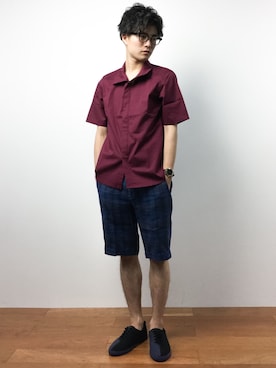 武井一輝さん(メンズ・172cm)の夏コーディネート