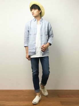 武井一輝さん(メンズ・172cm)の夏コーディネート