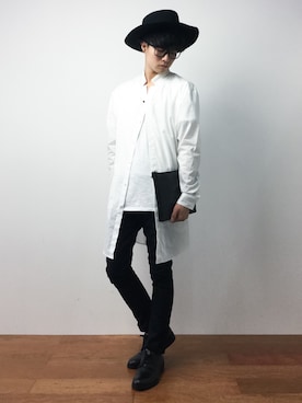 「YELLOW RUBY（イエロールビー）のアイテム」を使った、武井一輝さん（メンズ・172cm）の夏コーディネート